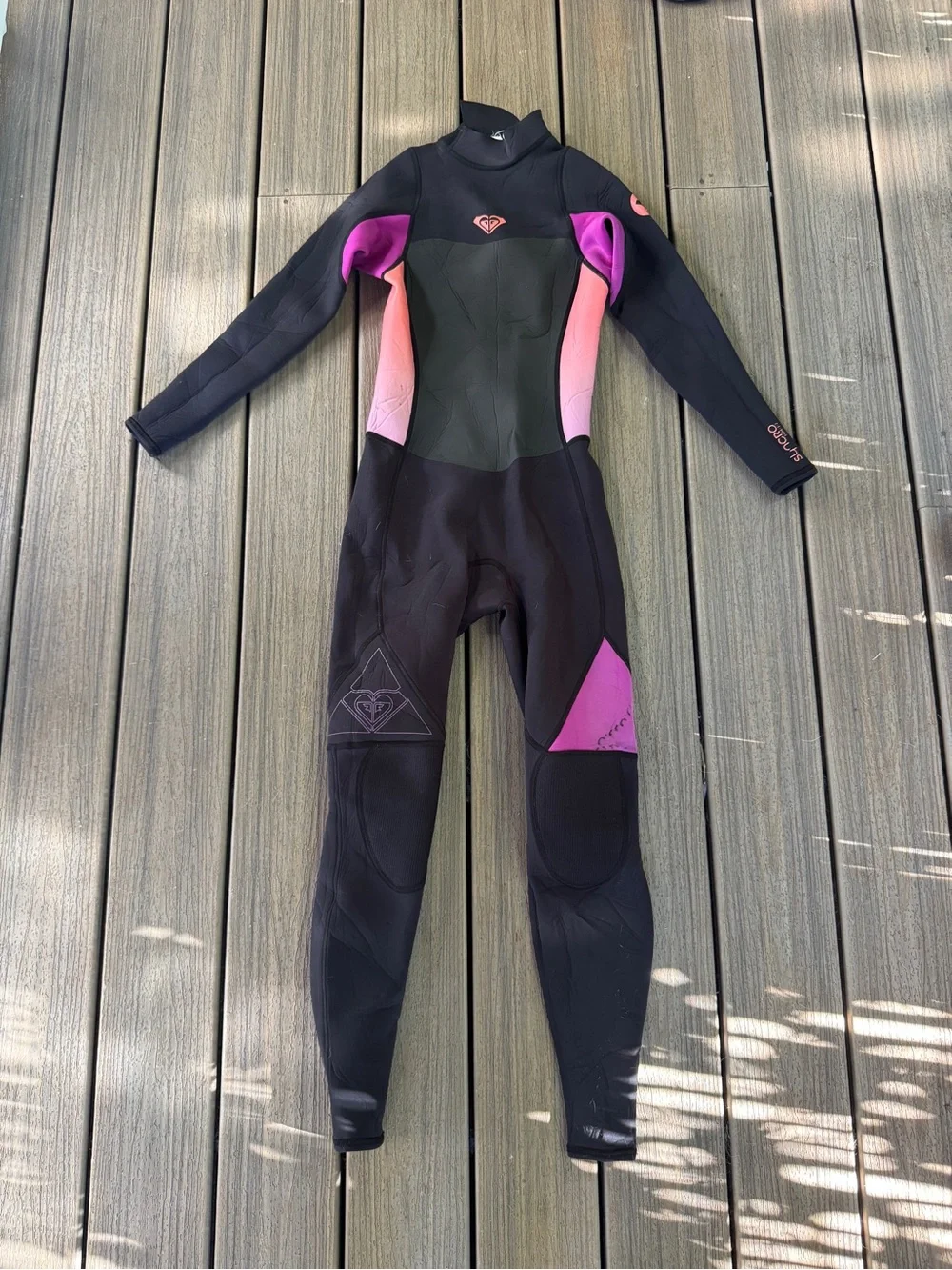 Roxy Syncro 3/2mm Back Zip Full Wetsuit Women’s Size 6
